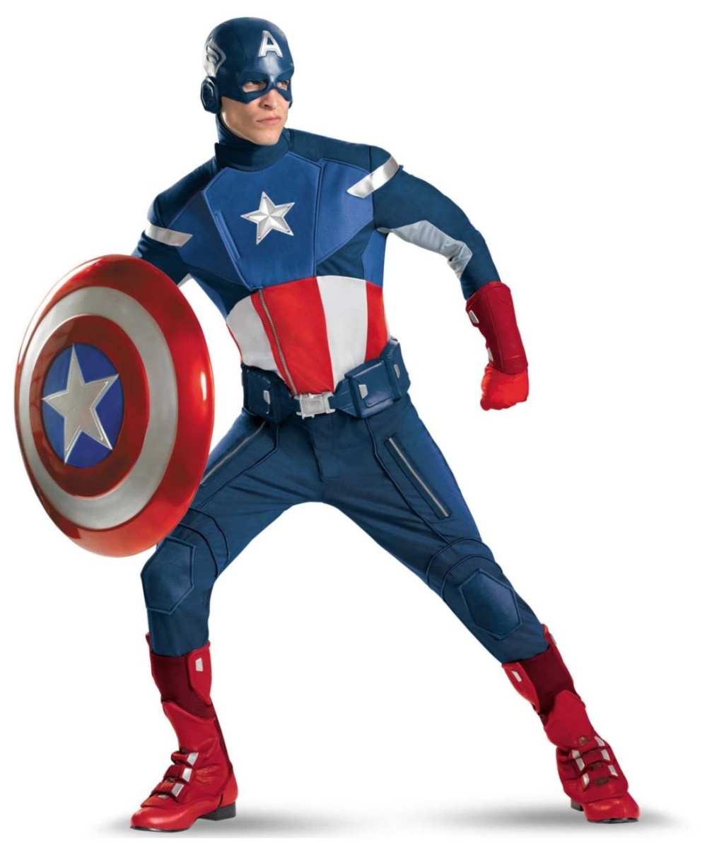  Captain America plus size Costume Theatrical
