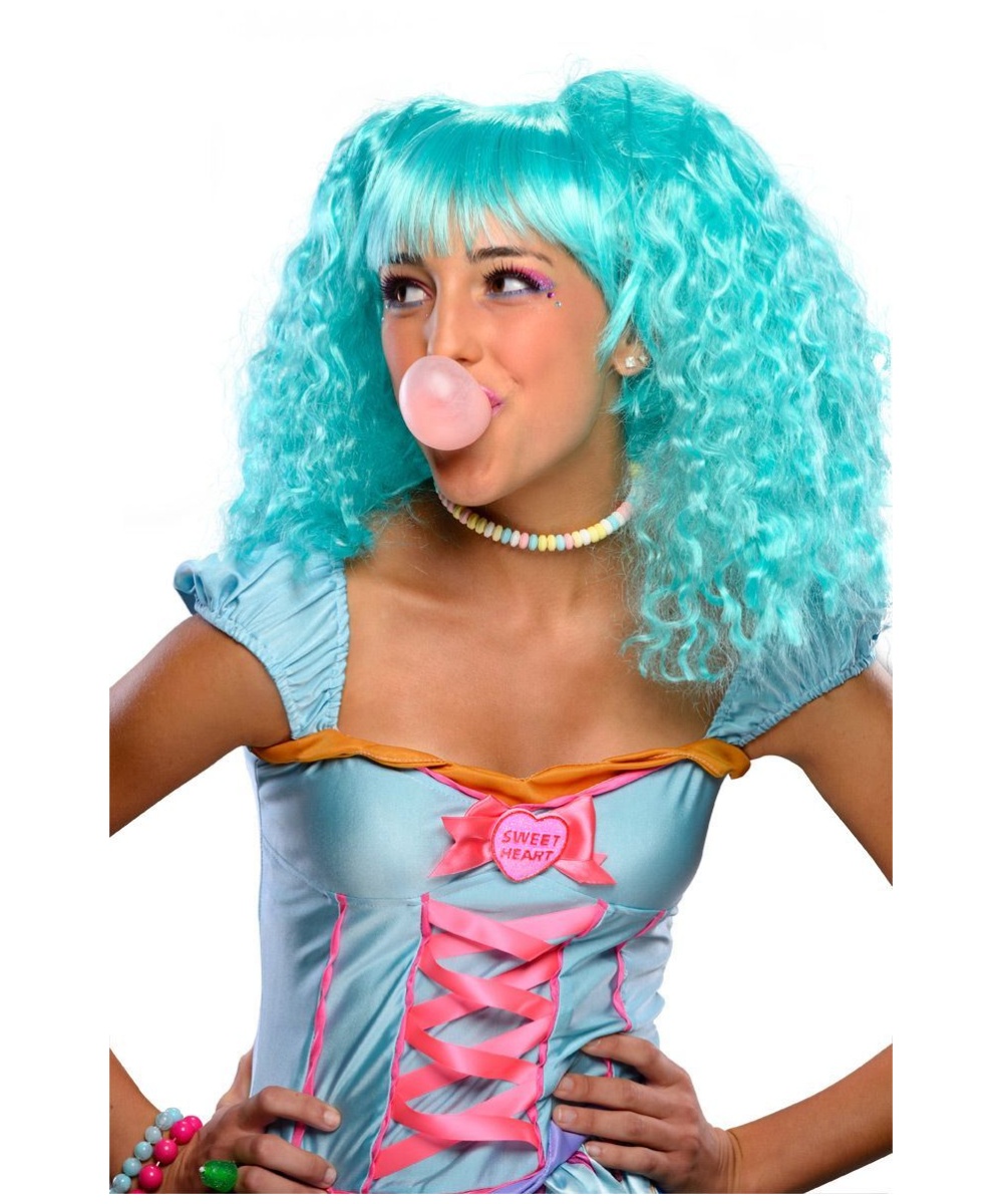  Green Bubble Gum Wig