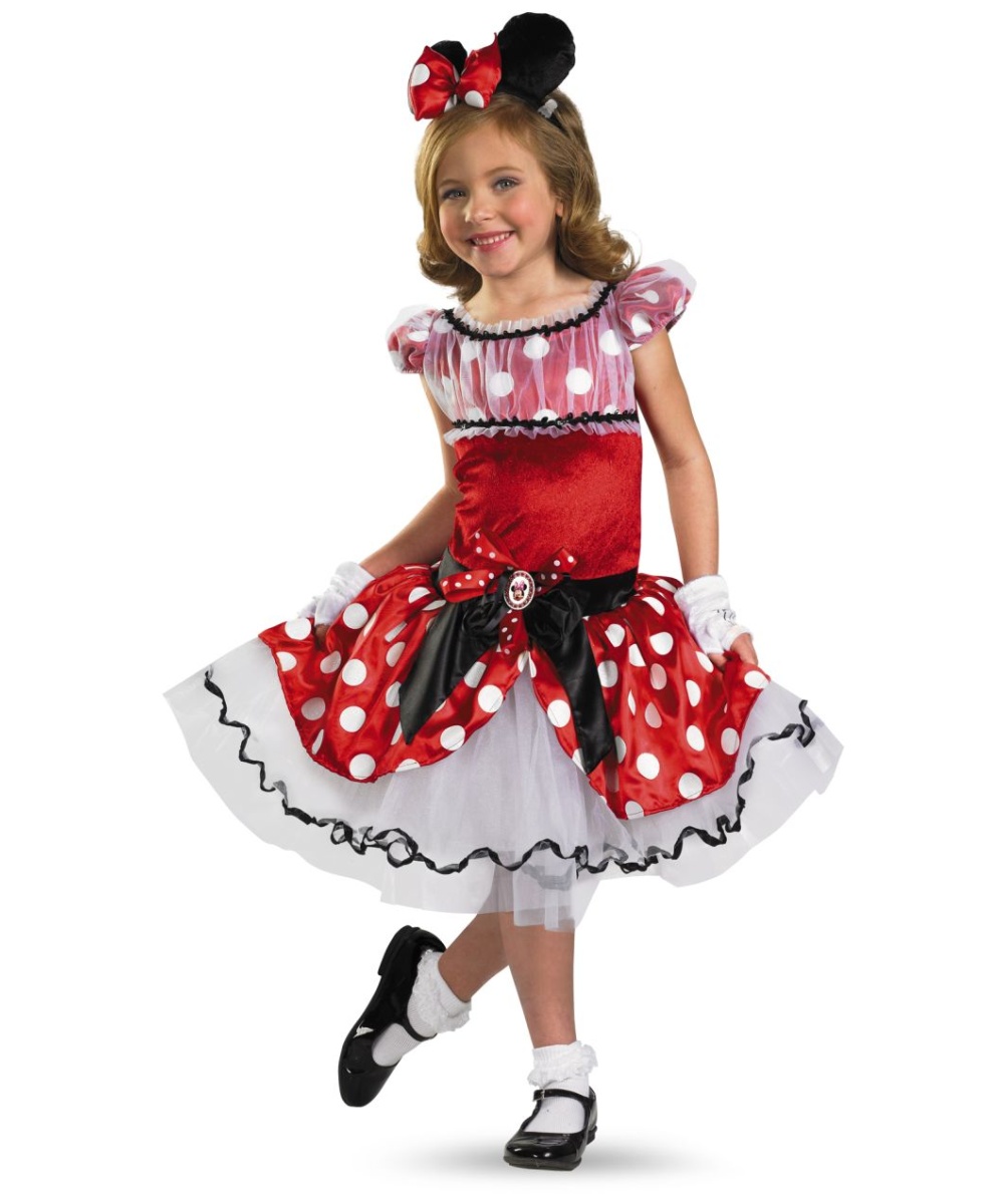 Minnie Disney Tutu Kids Costume Red- Kids Costumes