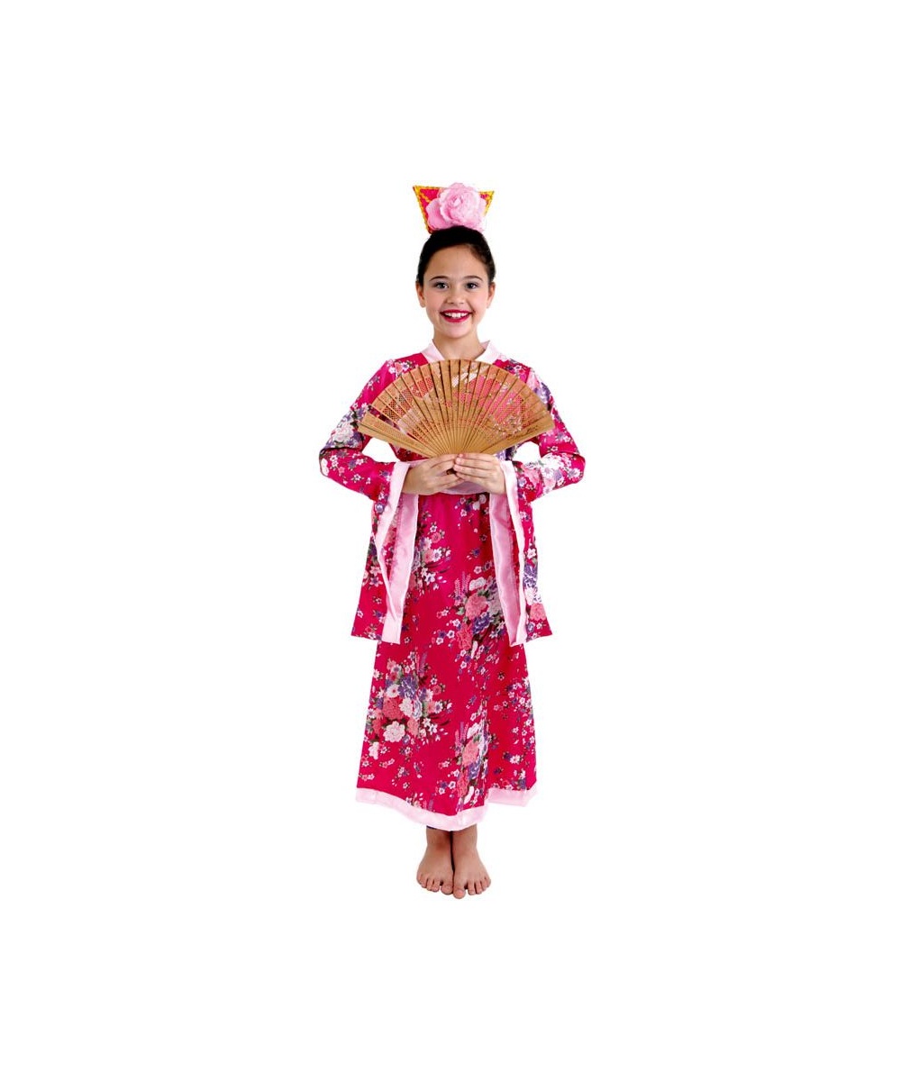 Begrafenis Kapper stok Japanese Geisha Kids Costume - Girls Geisha Costumes