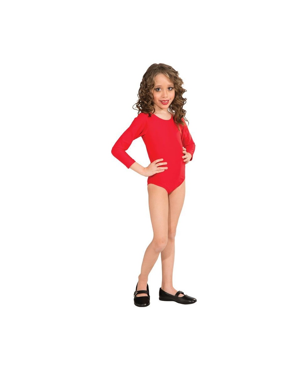  Leotard Girls Dancewear Red