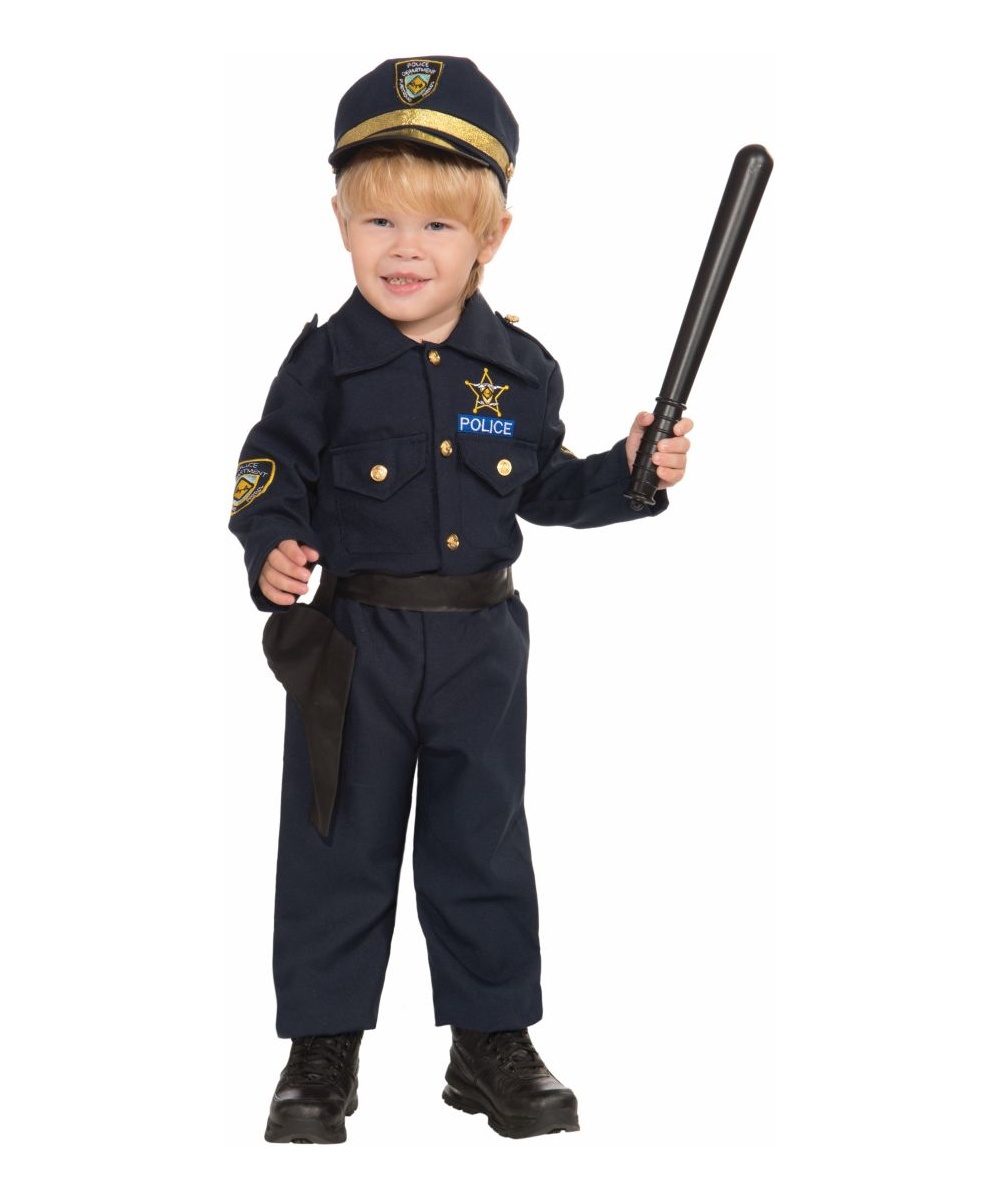 Police Kids Officer Costume - Boys Halloween Costumes