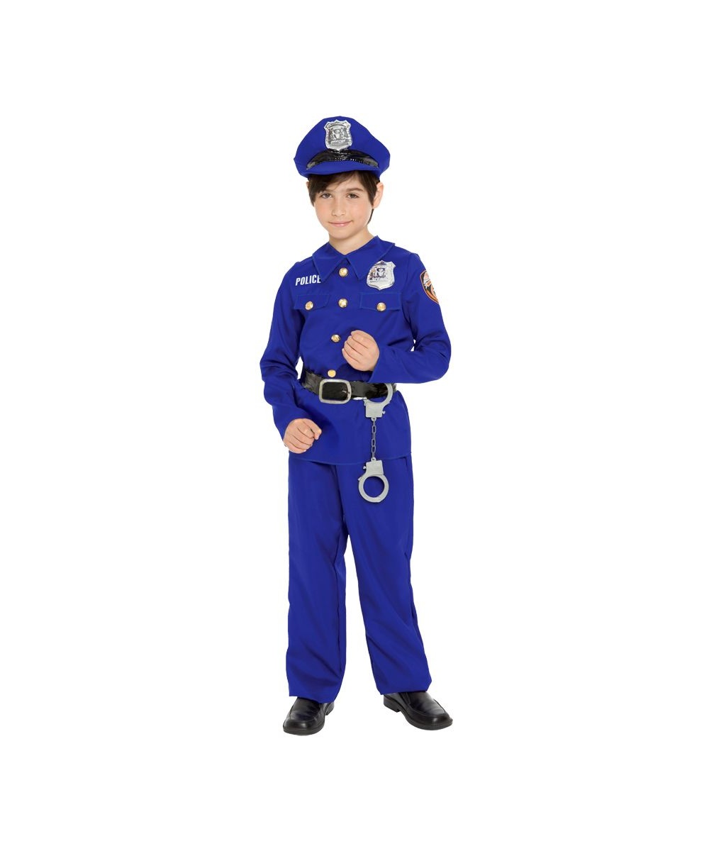  Police Officer Boys Costume