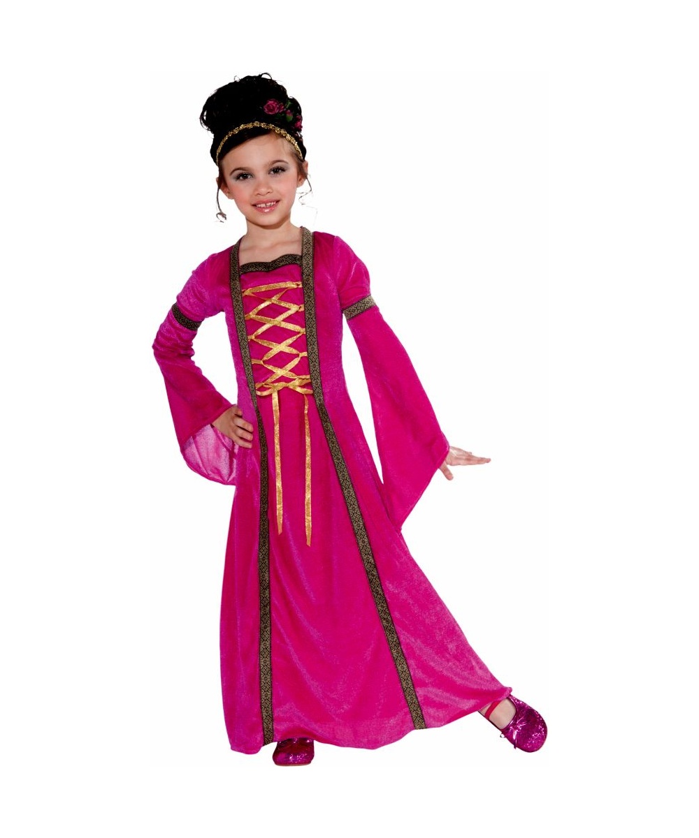 Pink Velvet Princess Kids Costume - Girls Costume