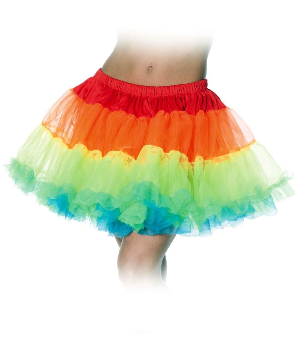 Rainbow Petticoat Tutu Skirt