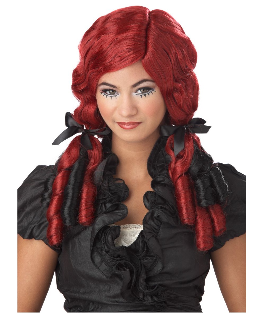  Red Doll Curls Kids Wig