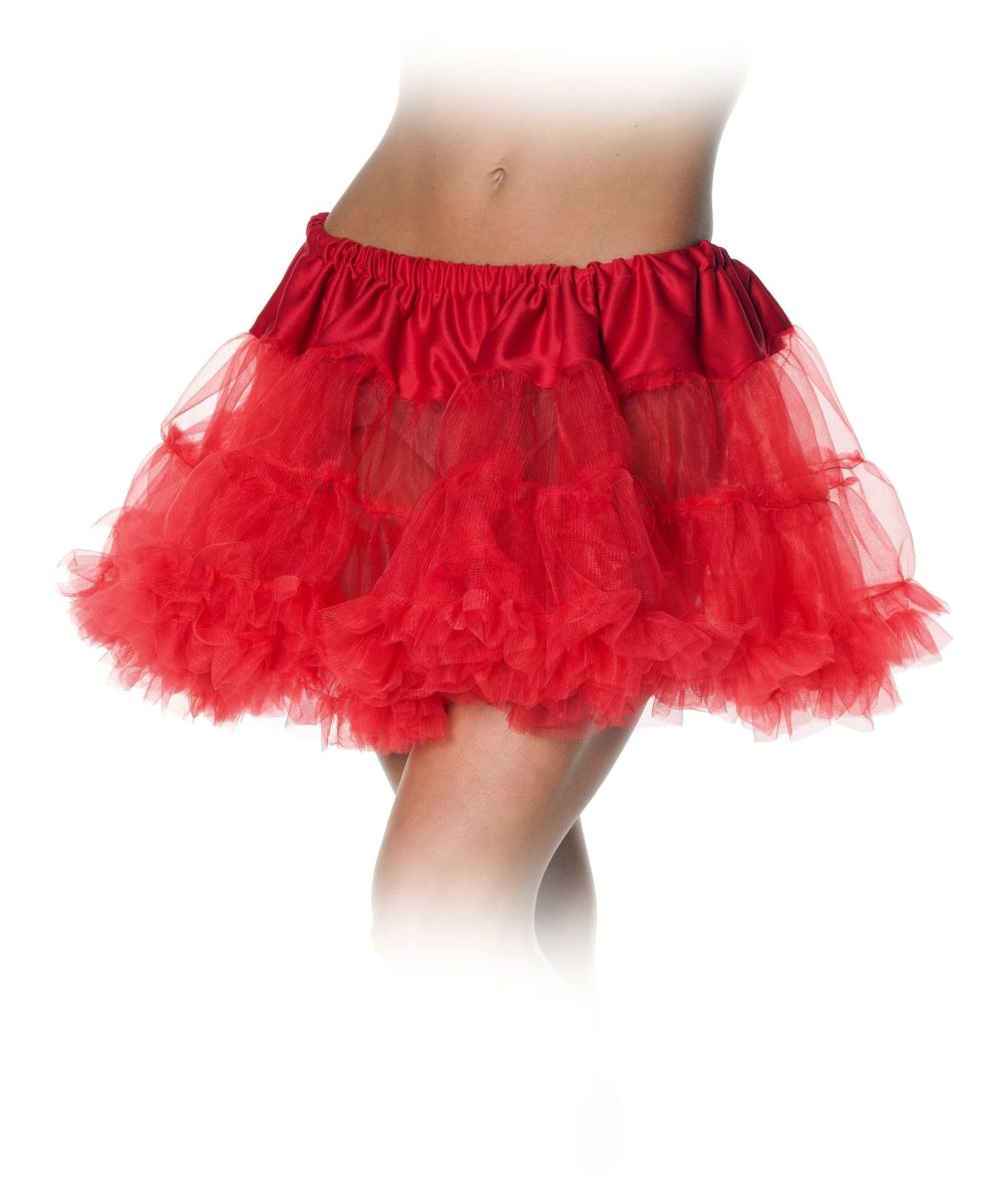 Adult Red Petticoat Tutu Skirt - Women Costume