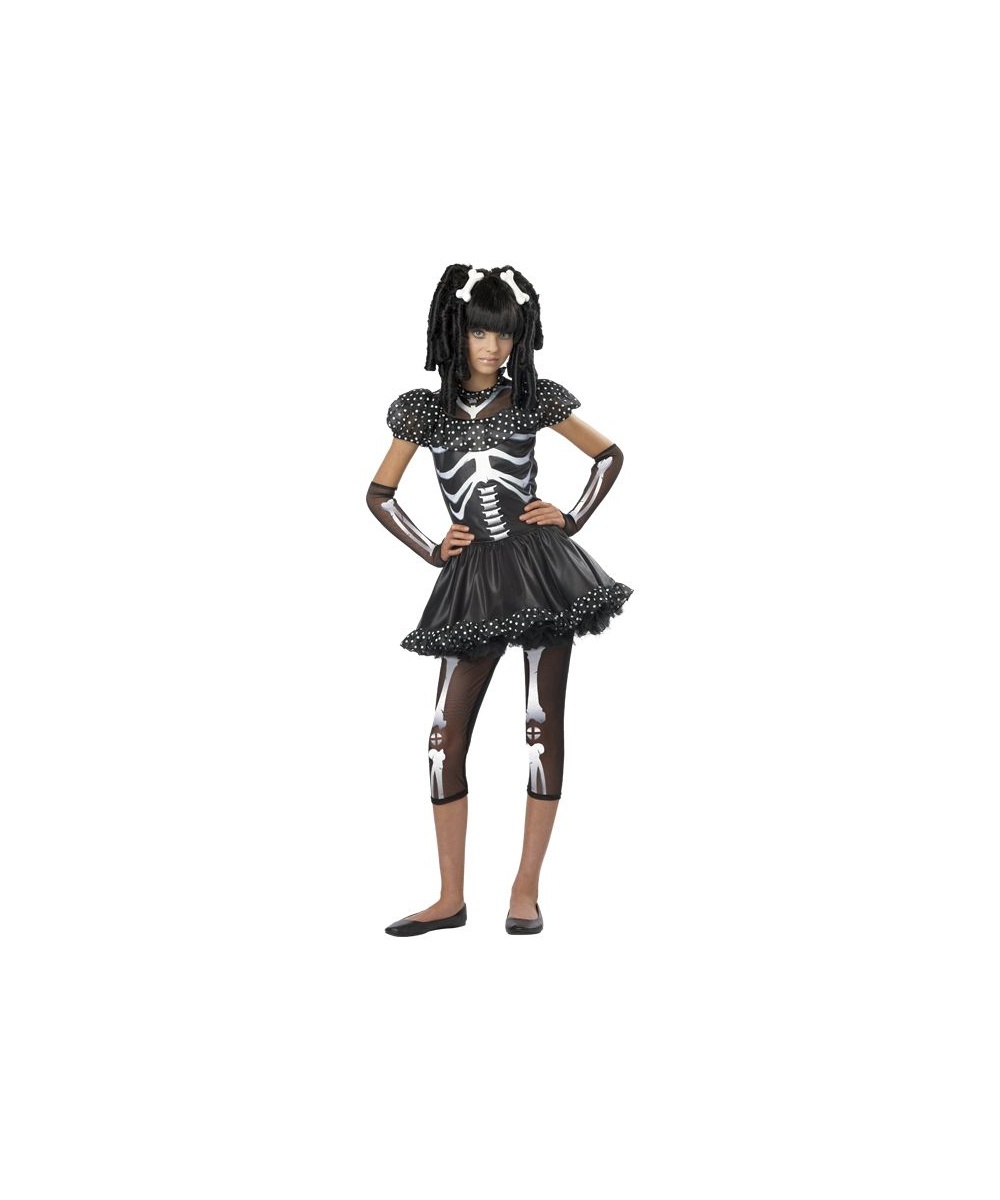  Skeleton Girl Kids Costume