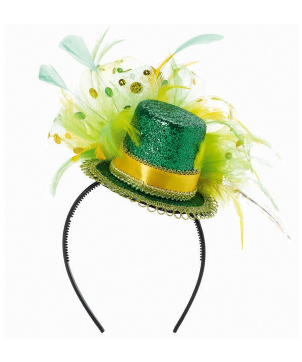  St Patricks Day Feathered Headband