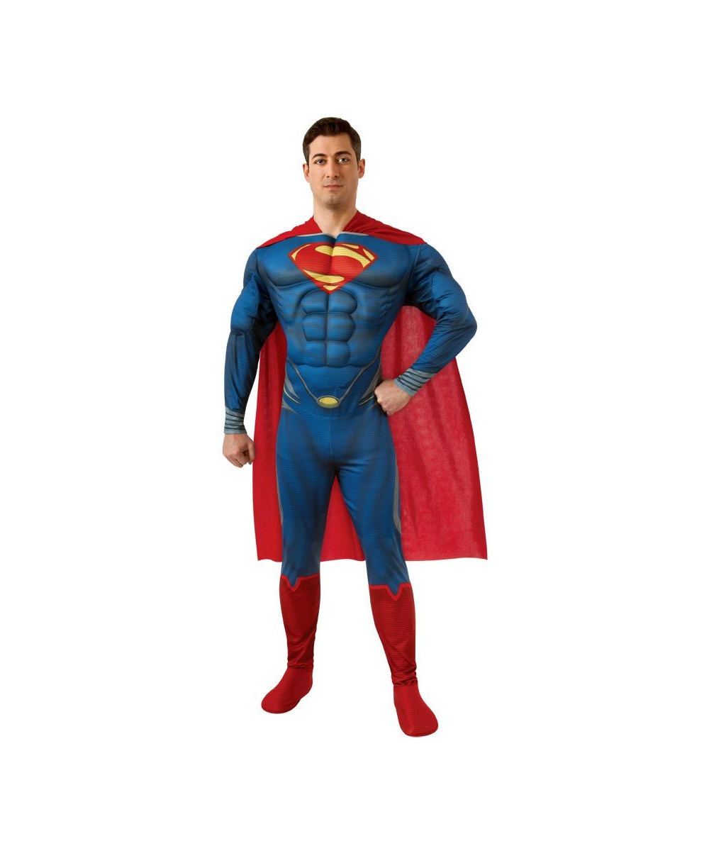 Batman Superman Muscle Adult Costume - Men Superhero Costumes