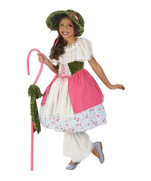 Vintage Bo Peep Girls Costume - Girls Costume