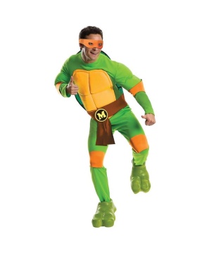  Mens Ninja Turtles Michelangelo Costume