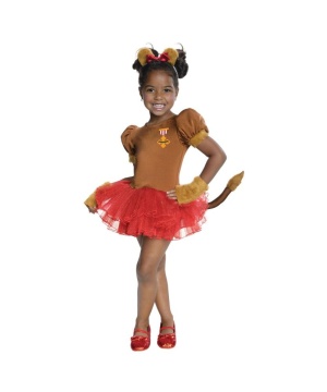 Wizard of Oz Cowardly Lion Girls Costume