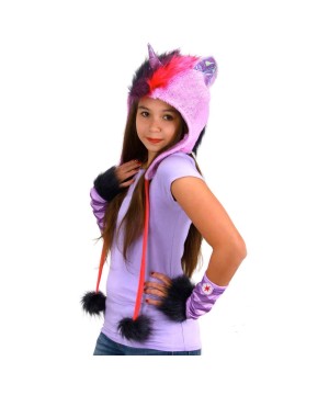 My Little Pony Twilight Sparkle Hoodie Girls Hat deluxe