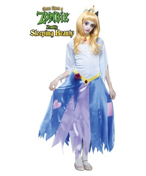  Girls Zombie Sleeping Beauty Costume