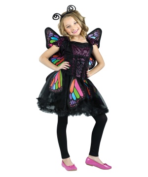 Rainbow Butterfly Girls Costume
