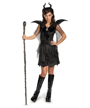 Maleficent Black Gown Teen Costume deluxe
