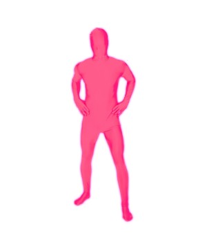 Pink Glow Morphsuit Mens Costume - Funny Costumes