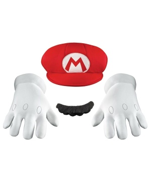 Super Mario Mens Accessory Kit