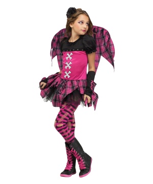  Pink Punky Fairy Girls Costume
