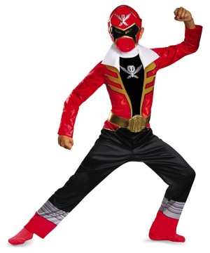 Super Megaforce Red Power Ranger Boys Costume