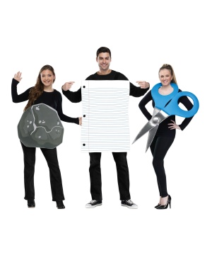  Rock Paper Scissors Group Costume