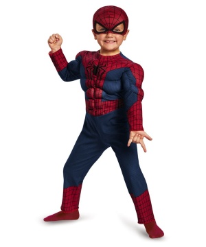 Amazing Spider Man 2 Muscle Toddler Boys Costume