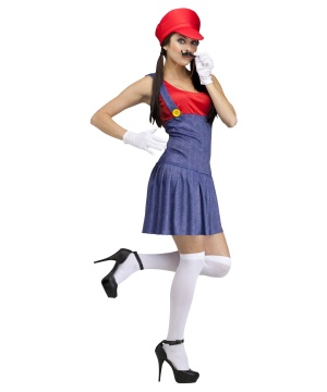Mario Pretty Plumber Womens Costume
