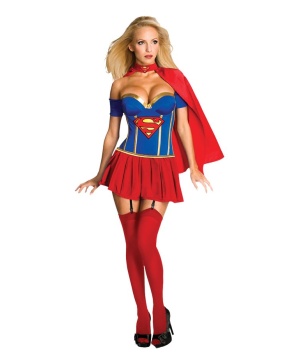  Womens Super Pretty Supergirl Costume