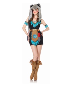 Wolf Warrior Womens Halloween Costume deluxe