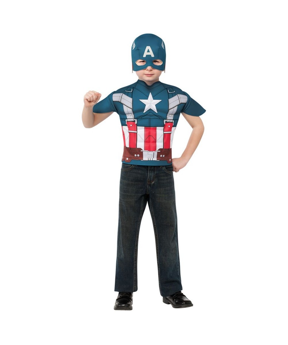  Boys Captain America Costume