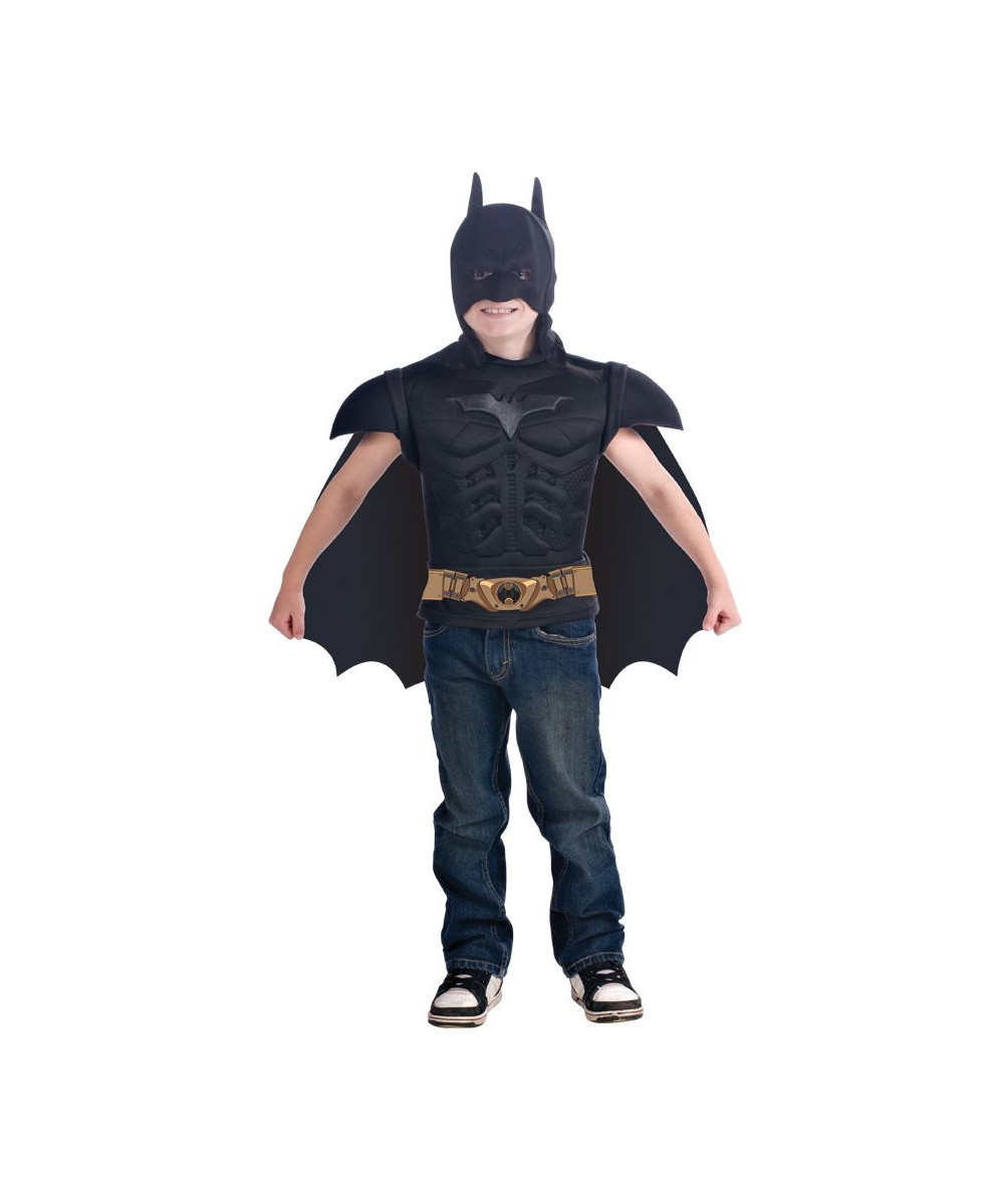  Boys Batman Shirt Cape Costume