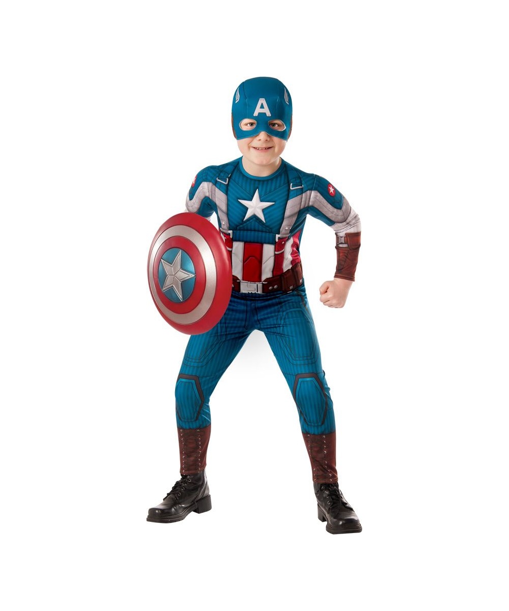  Boys Captain America Costume