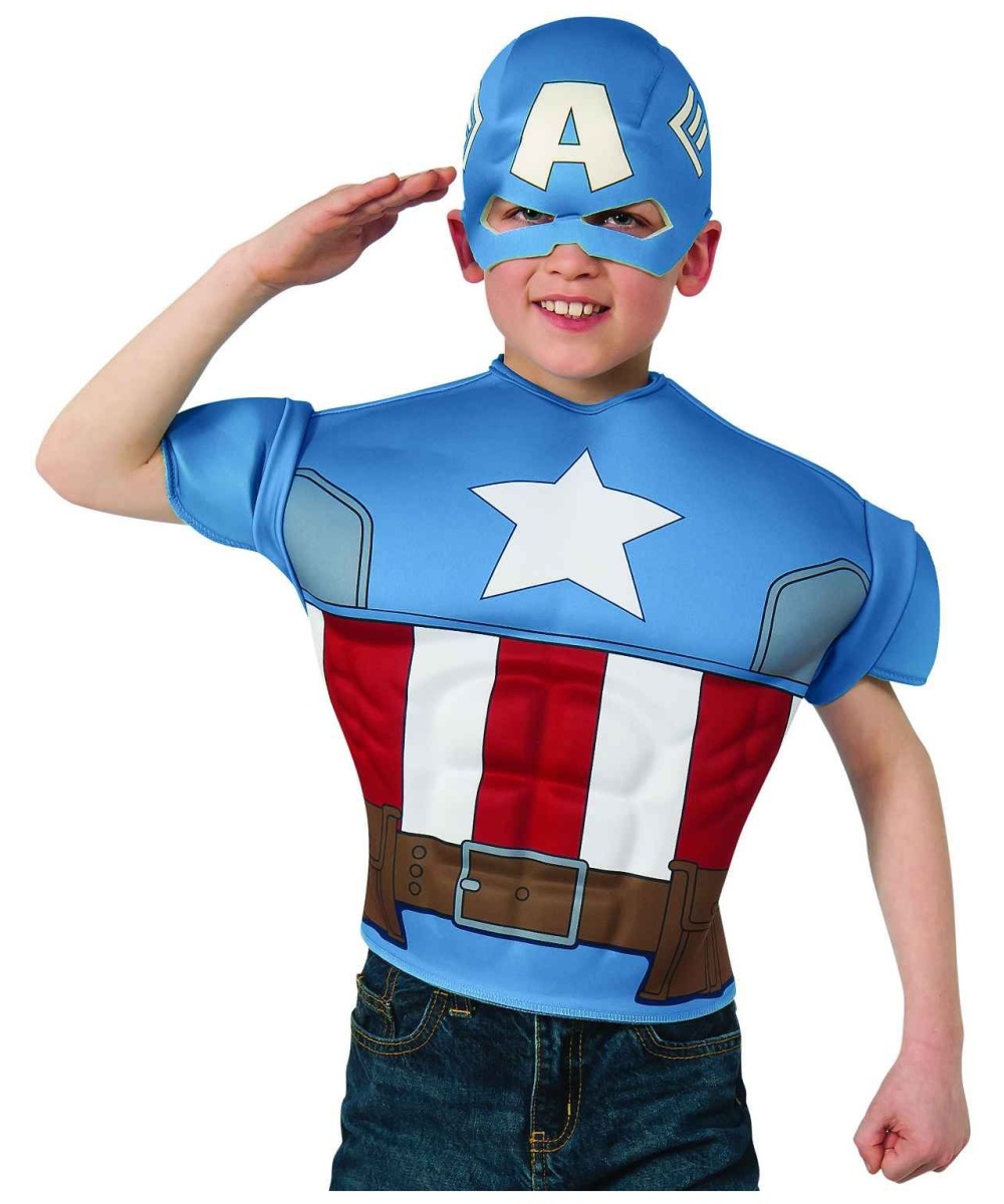  Boys Captain America Shirt