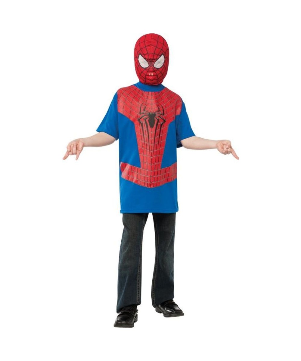  Boys Spiderman Tshirt Costume