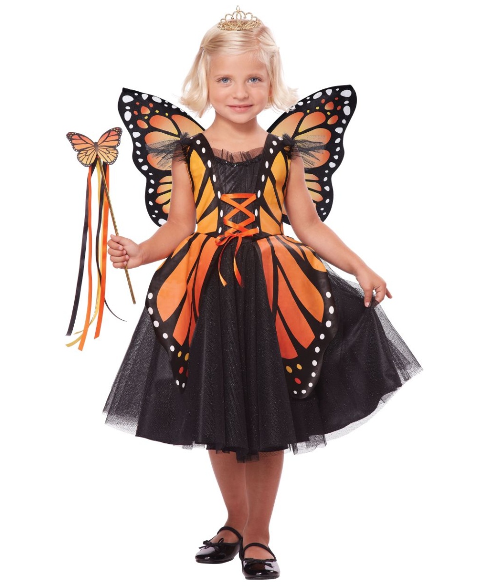 Regal Monarch Butterfly Princess Girls Costume - Girls Costume