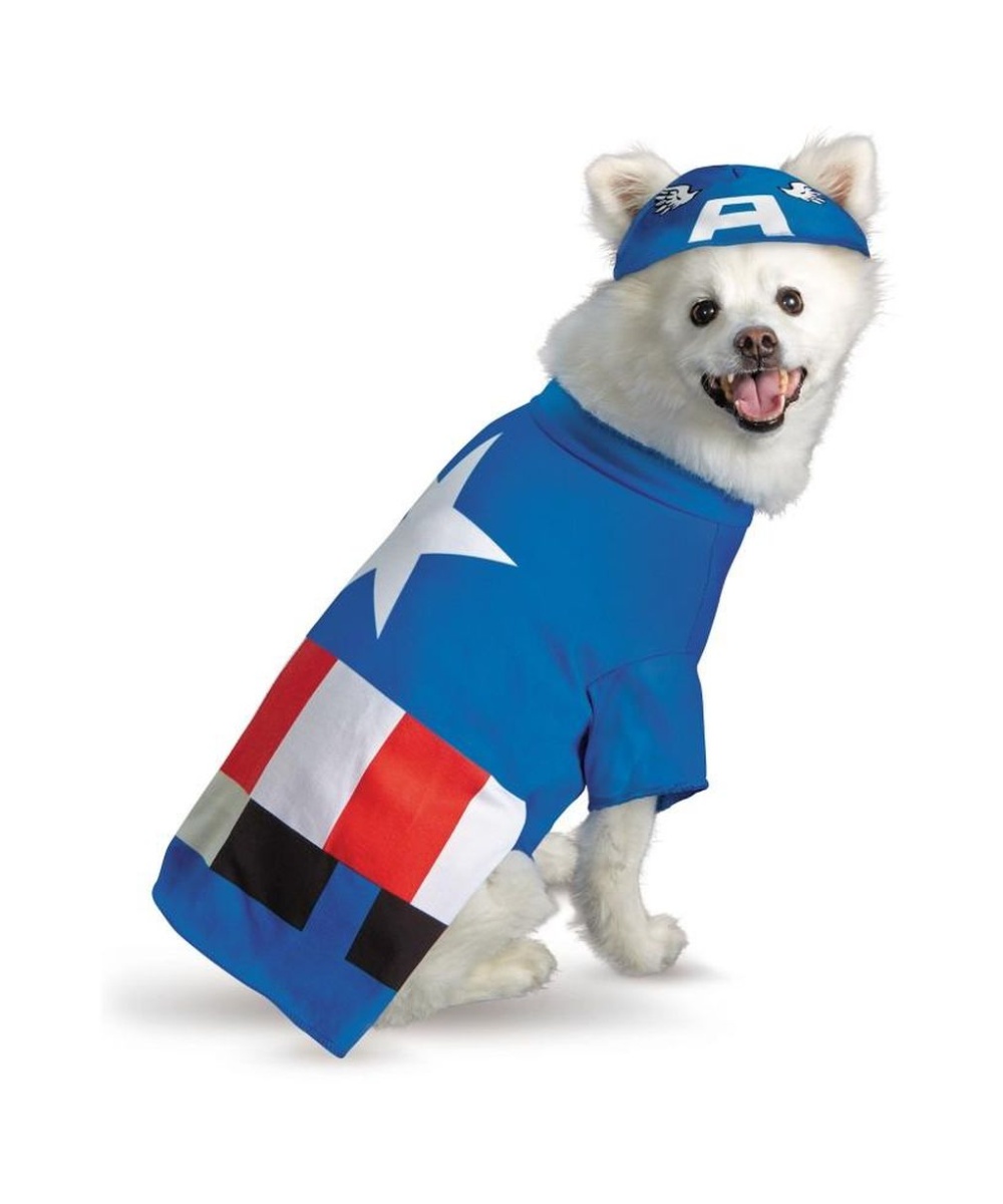  Captain America Pet Costume