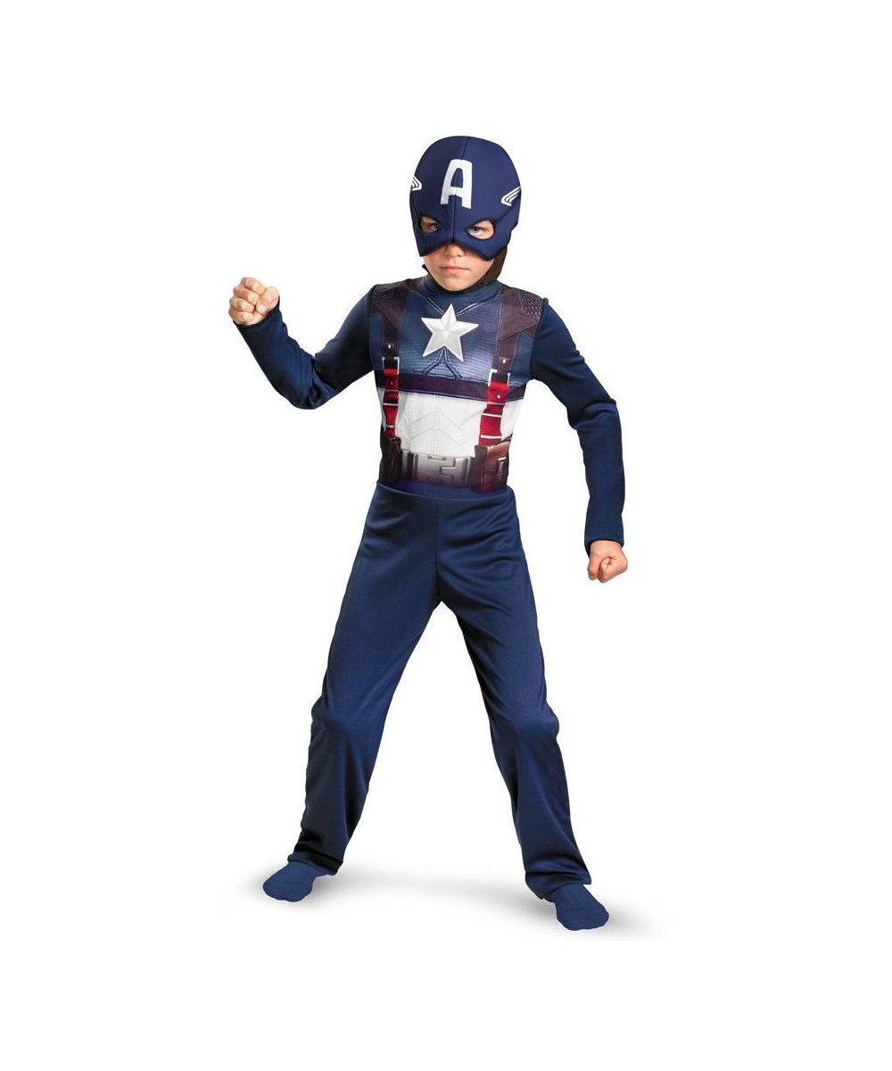  Captain America Retro Boys Costume