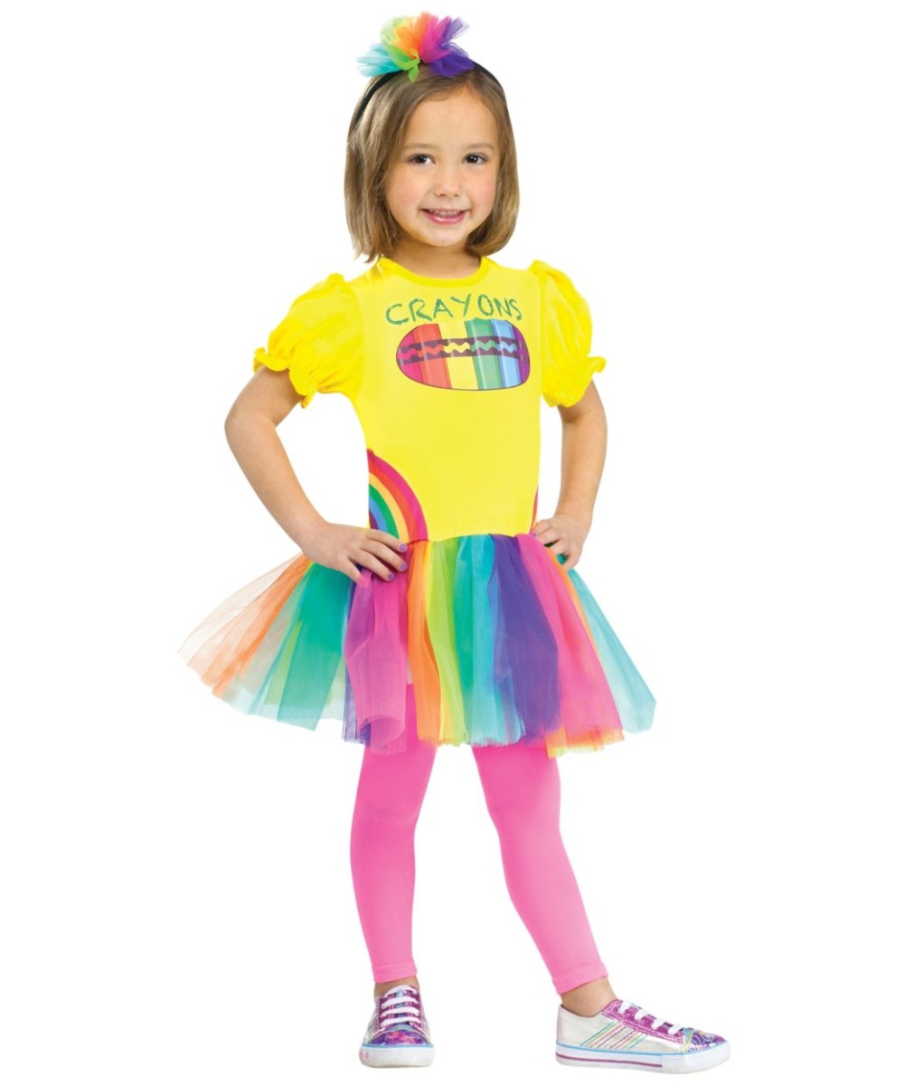 Color Me Cutie Crayon Box Toddler Girls Costume - Girls Costume