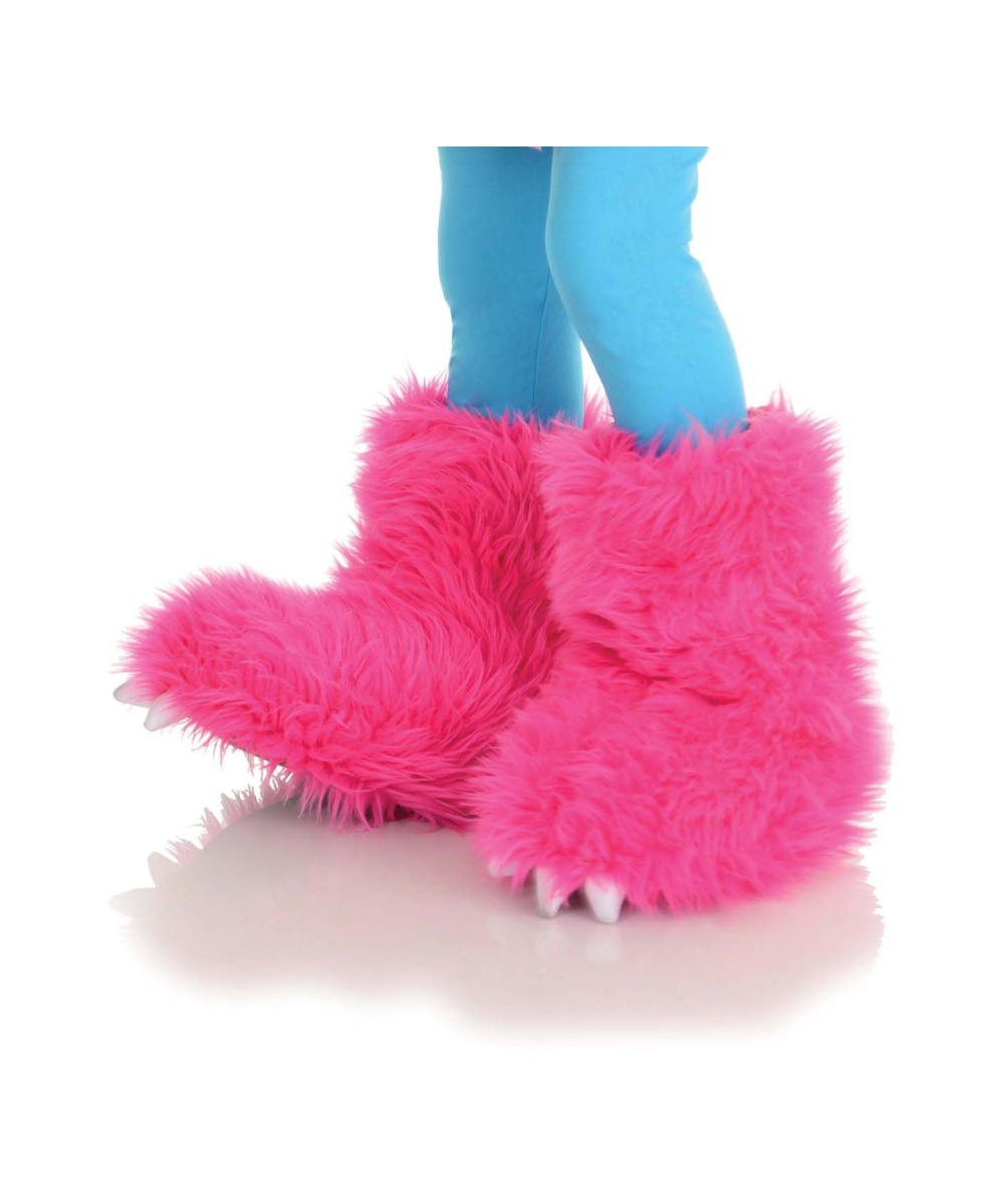  Girls Hot Pink Monster Boots
