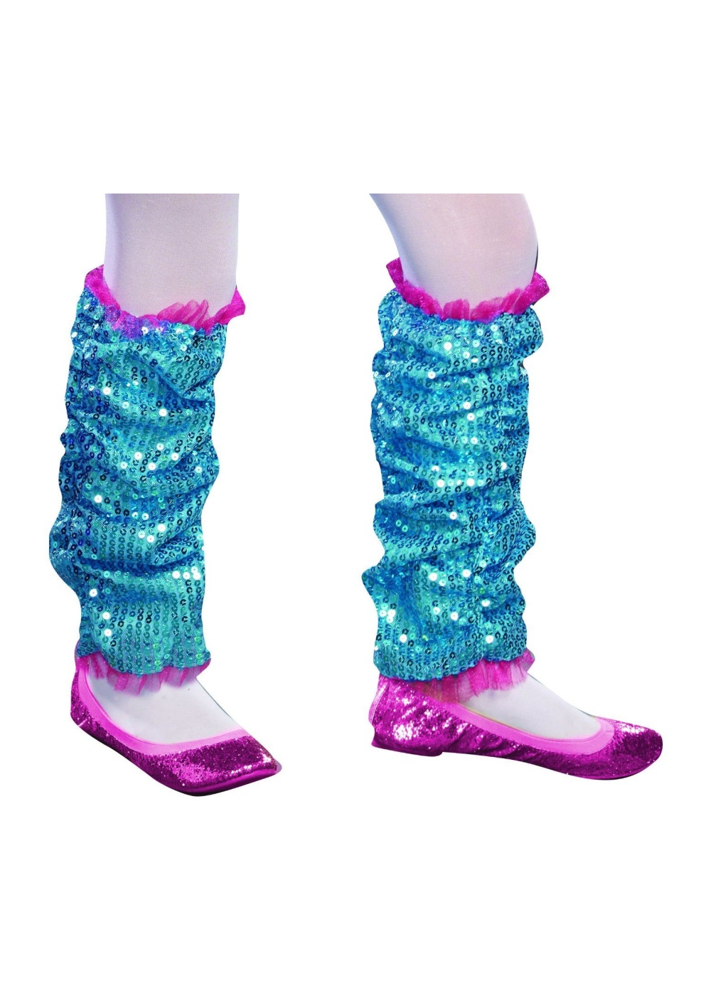  Girls Leg Warmers Turquoise