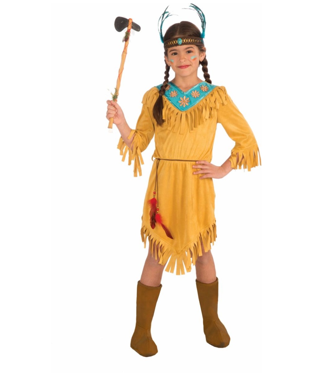 Girls Native American Little Flower Costume - Girls Indian -1252