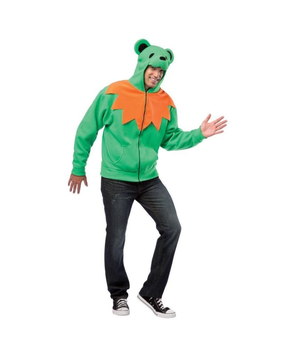 Green Bear Costume Hoodie