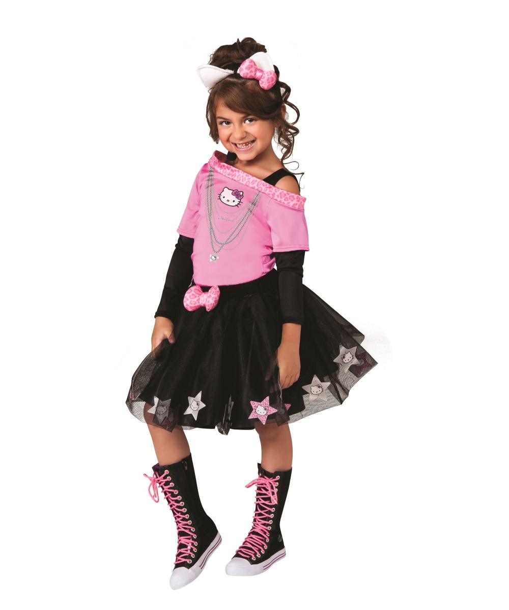  Hello Kitty Rock Star Girls Costume