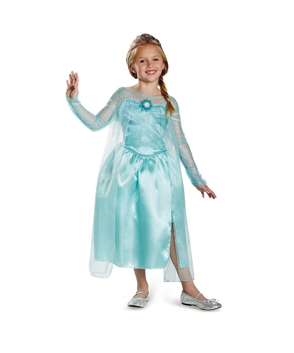  Kids Disney Frozen Elsa Costume