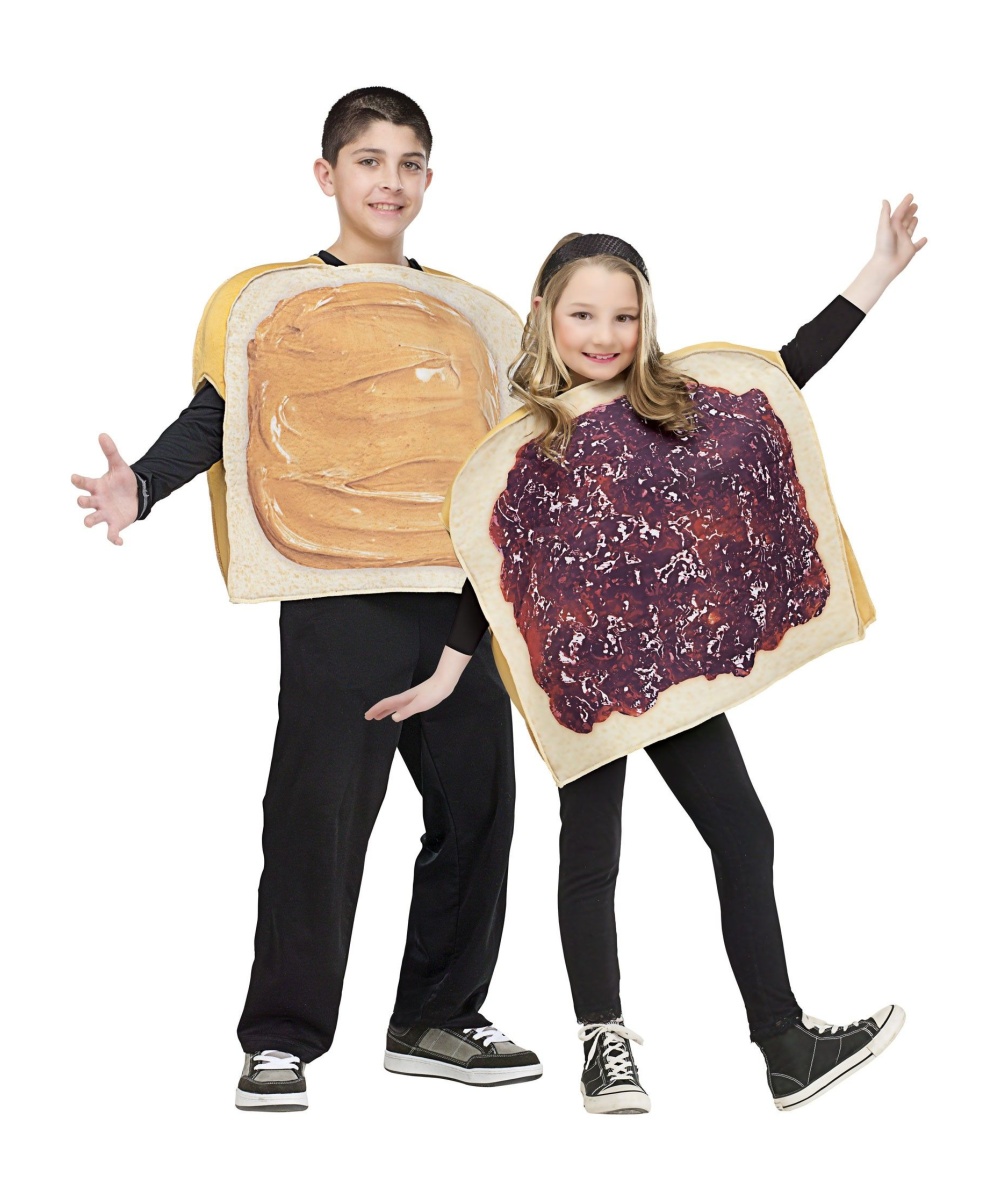  Kids Peanut Butter Jelly Costume