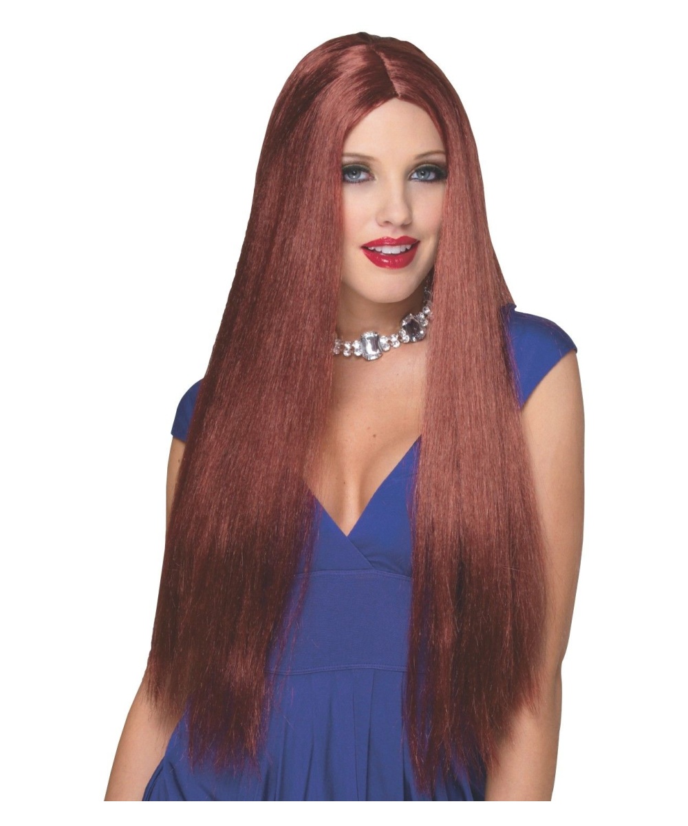  Long Auburn Wig