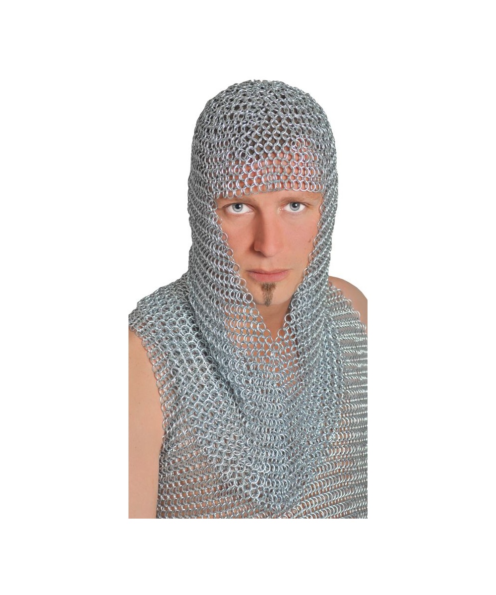  Mens Chainmail Long Hood