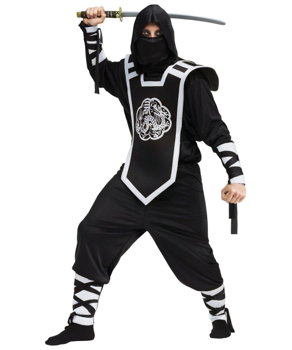  Mens Dragon Ninja Assassin Costume