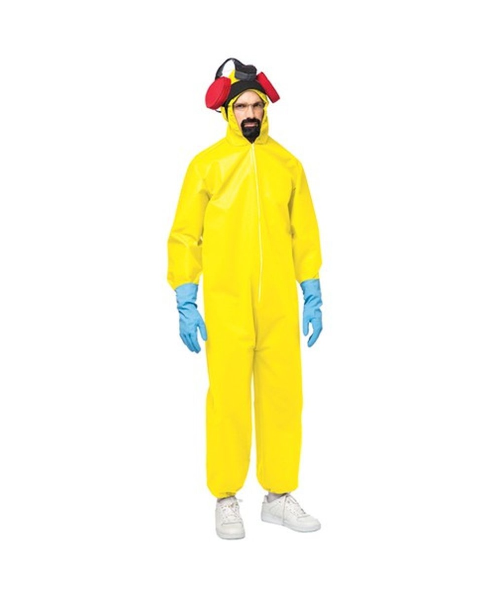  Mens Hazmat Toxic Suit Costume